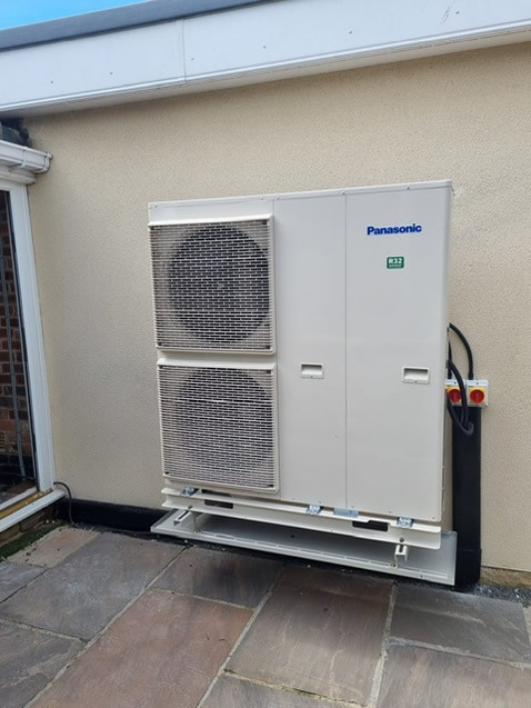 Air source heat pump installation