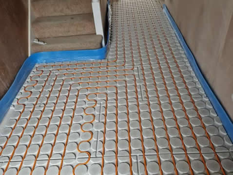 underfloor heating installation